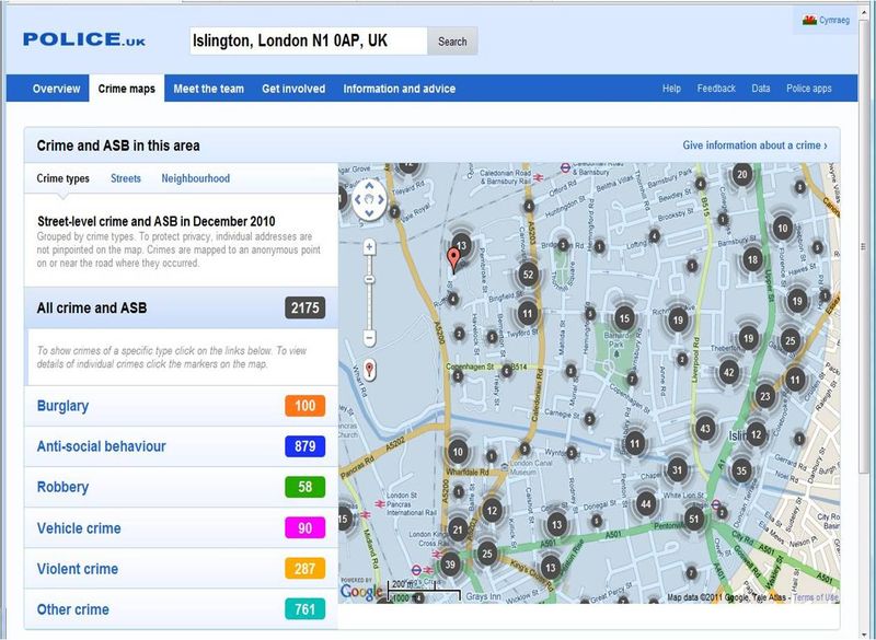 Crimemapkingscross